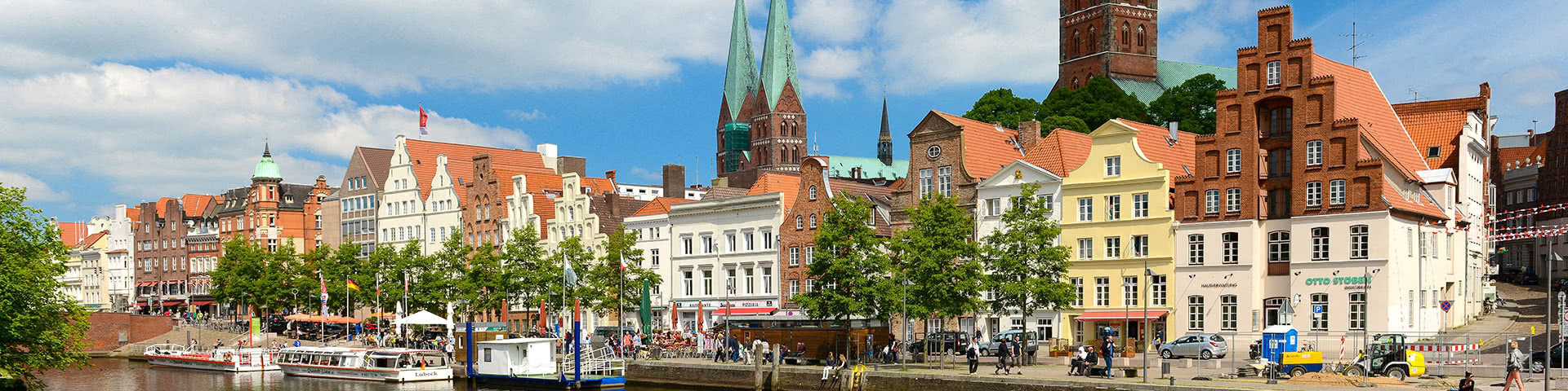 Blick auf die Altstadt von Lübeck