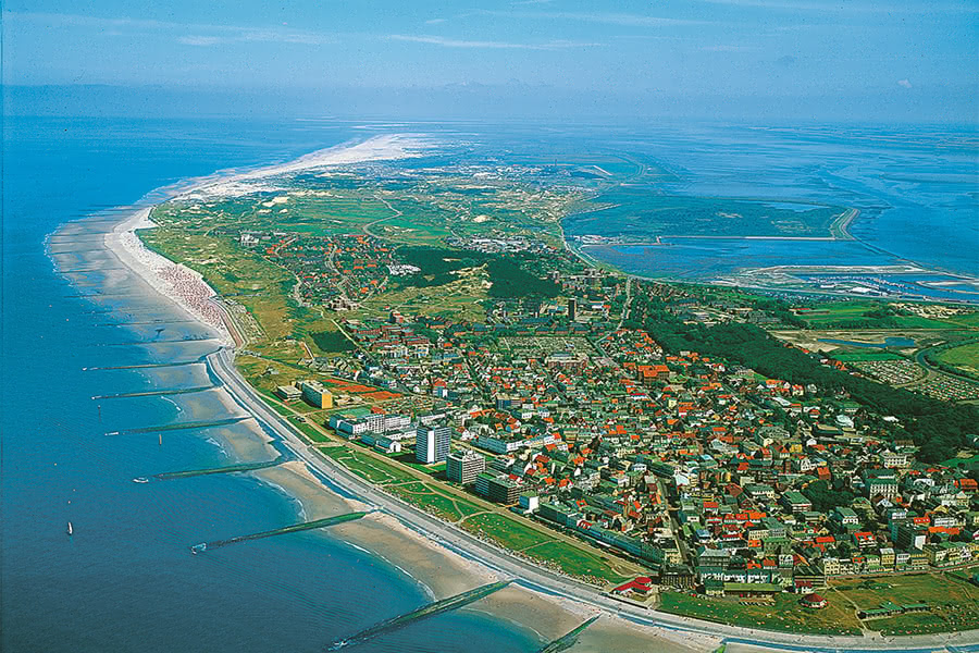 Luftansicht Insel Norderney